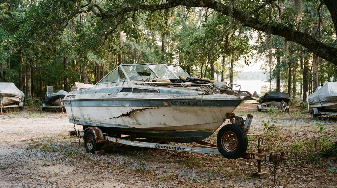 Boat insurance claims process for total loss replacement in Columbia South Carolina