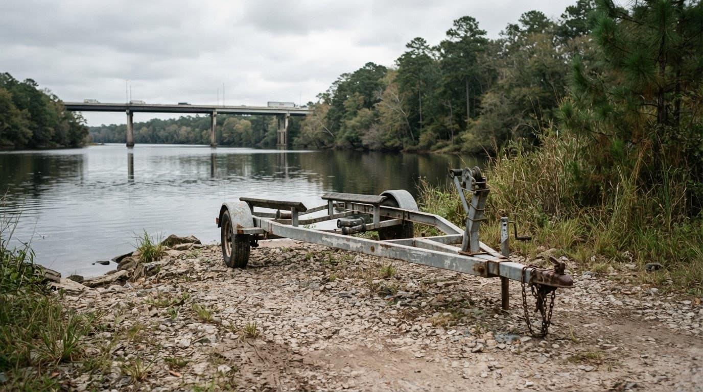 Boat trailer coverage in Columbia SC protecting trailers during transport near Lake Murray