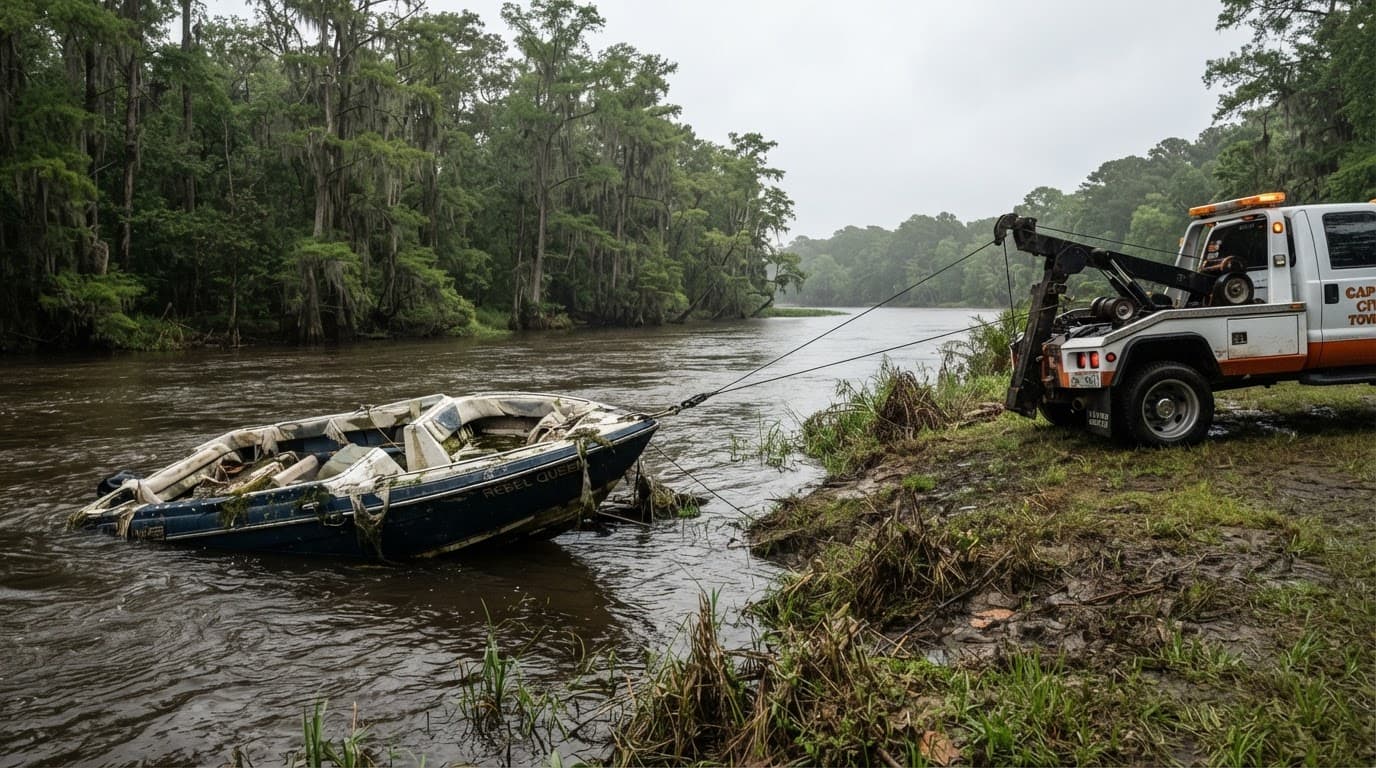 Choosing boat wreckage removal limits for Columbia SC and Lake Murray owners